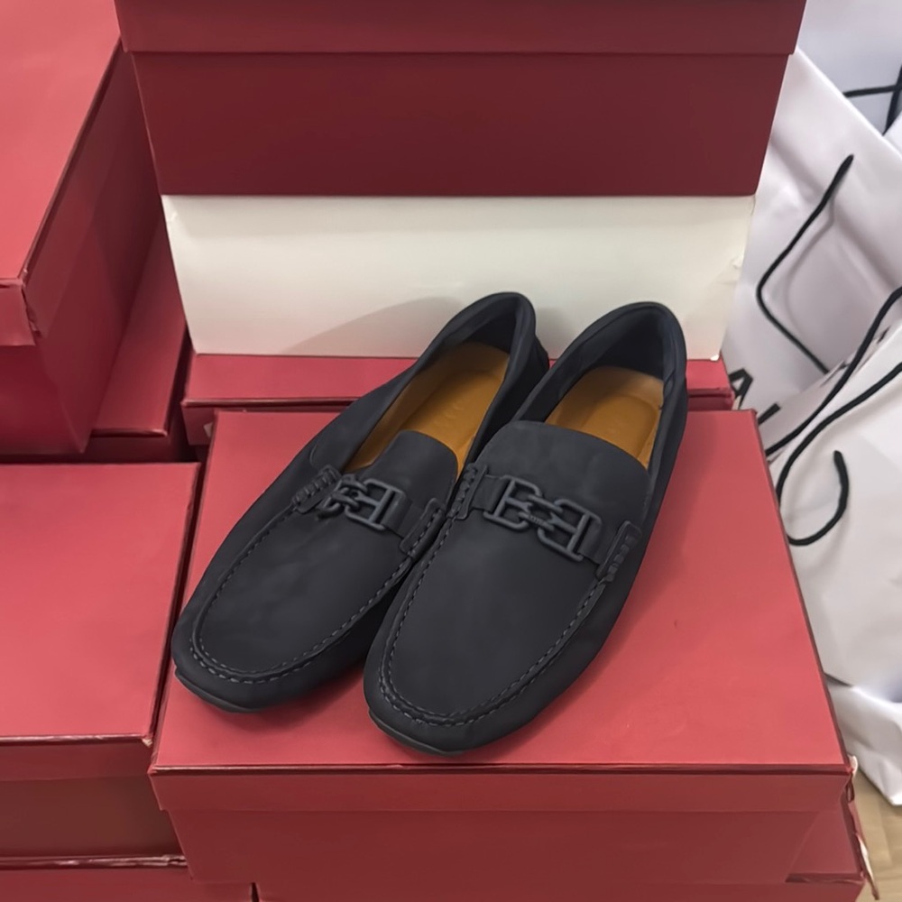 Bally Black Loafers Sleek Slip-Ons